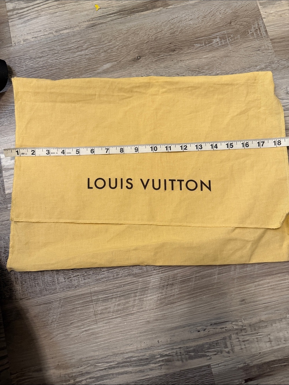 Louis Vuitton Yellow Dust Bag